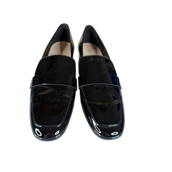 Stuart Weitzman Sleek 60 Black Patent Leather Loafer Heels Size 8B with Dustbag - Picture 7 of 12